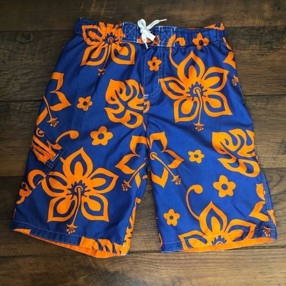 Floral Swim Trunks - Cherokee - Boy's Size 8/10 - Picture 1 of 5